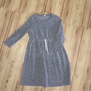 PinkBlush Gray Knit Maternity Dress medium